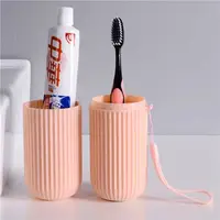 Portable Toothpaste Toothbrush Protect Holder Case Travel Camping Storage Box Organizer Travel Toiletries Storage Cup New Creat 5