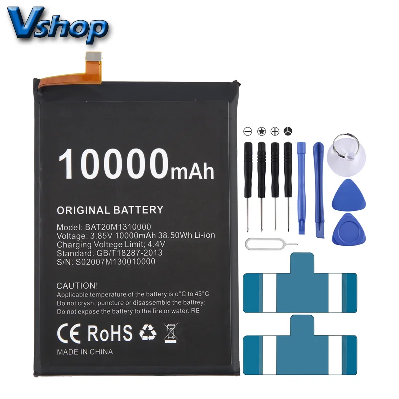 

10000mAh BAT20M1310000 Battery Replacement For DOOGEE S88 / S88 Pro