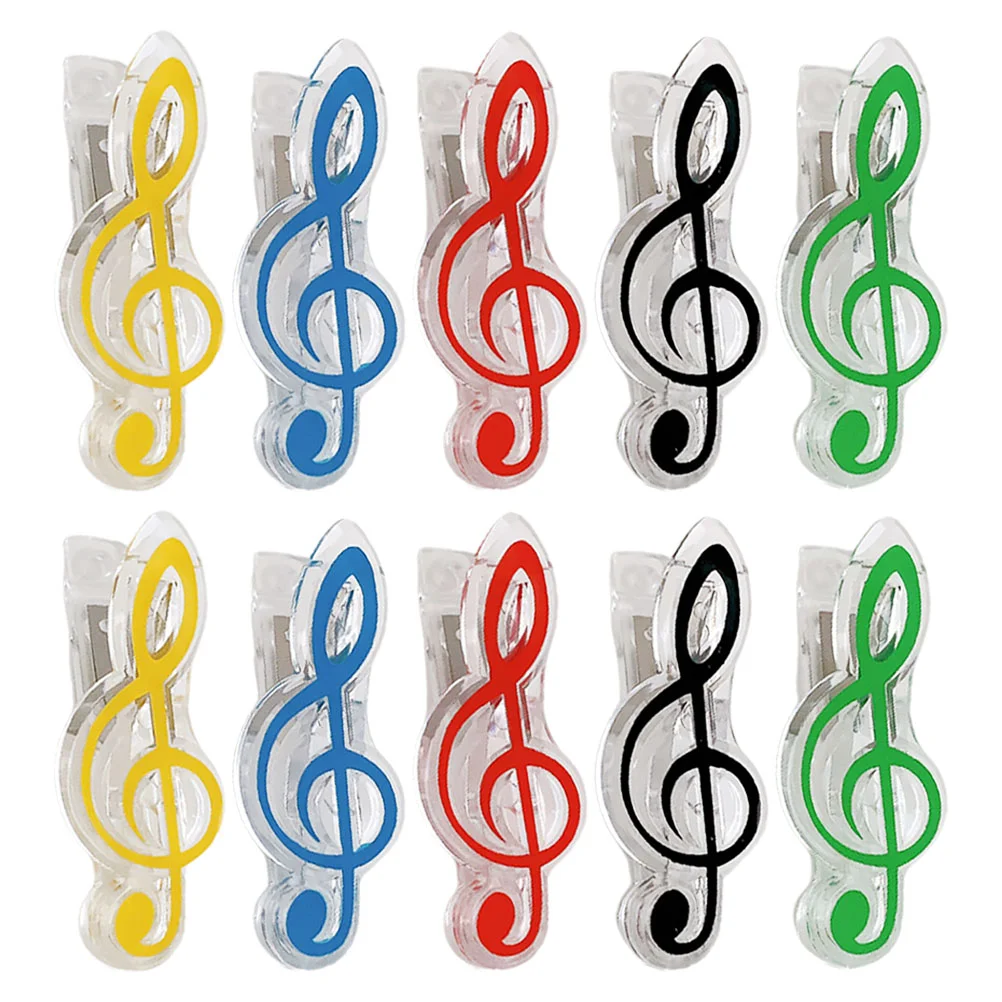 Note Clip Music Teacher Supply Book Page Holder Clips Paper Stand Shaped Colorful Party Favors Decorative