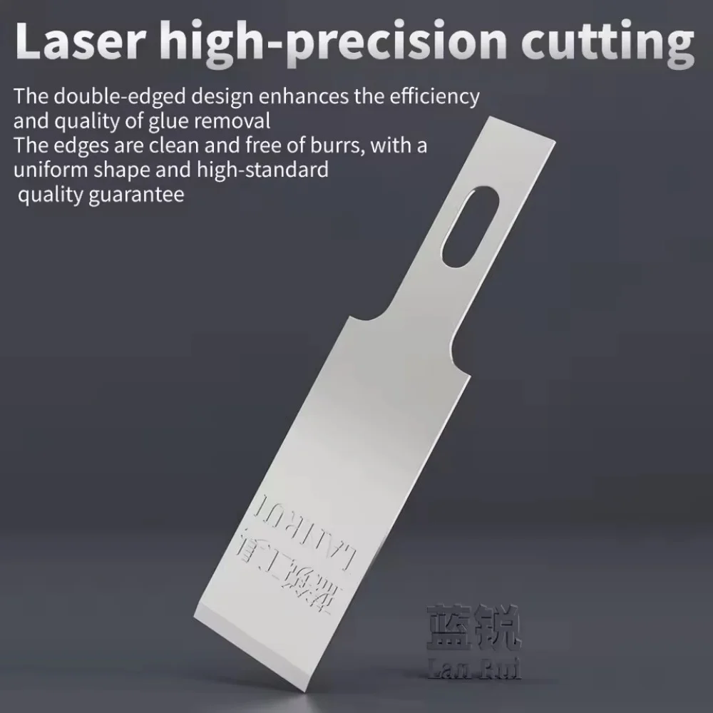Lanrui 10 teile/schachtel 007 Kalt Klinge Chip Kleber Schnell Entfernung Messer für Macbook Telefon Hohe Präzision IC CPU Schicht Separate Klinge