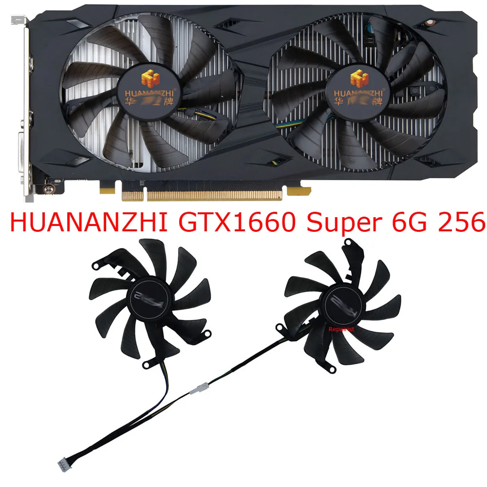 2Pcs/Set,T129215SU,FY09015M12LPA,Video Card Fan,Graphics Cooler,For Mingzhou RTX 2060 Super 8GB,For HUANANZHI GTX 1660 Super 6G