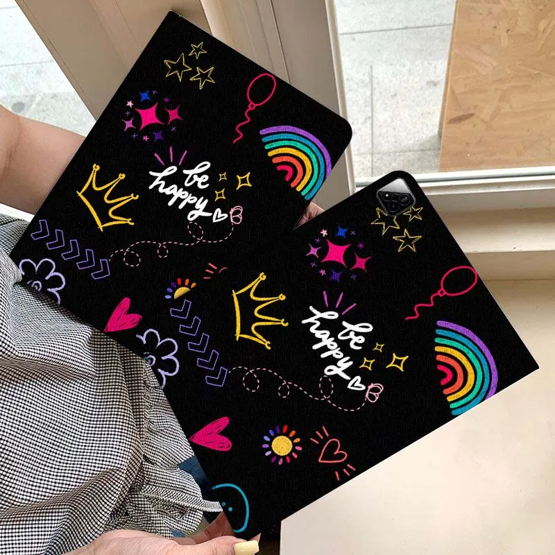 

Cartoon Heart Pattern Background Tablet Case For Xiaomi Redmi Mini Pad SE K 2 4 5 6 7 8 2023 2025 11 8.8 11.2 10.1 Pro Gift