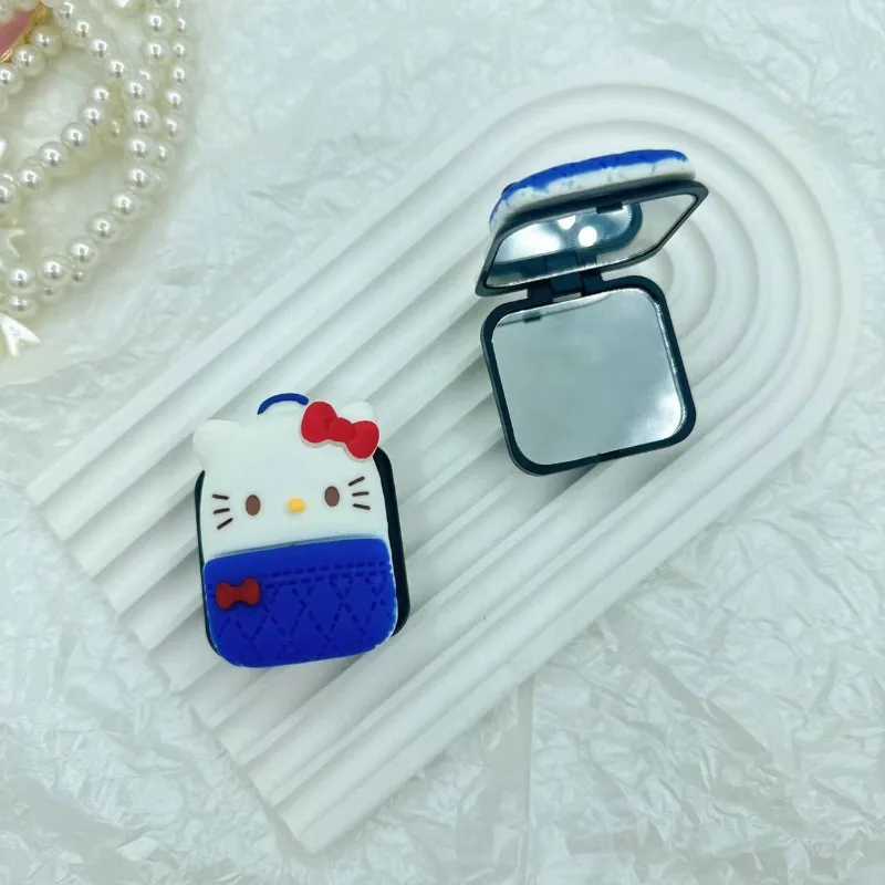 

Hello Kitty Phone Stand Cute Anime Women Accessories Versatile Fashion Flip Makeup Mirror Phone Decoration Girl Gift Wholesale