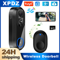 5G 2.4G WiFi Tuya Smart Video Doorbell IP65 Waterproof 1080P Home Wireless Intercom Camera Door Bell for Security Protection