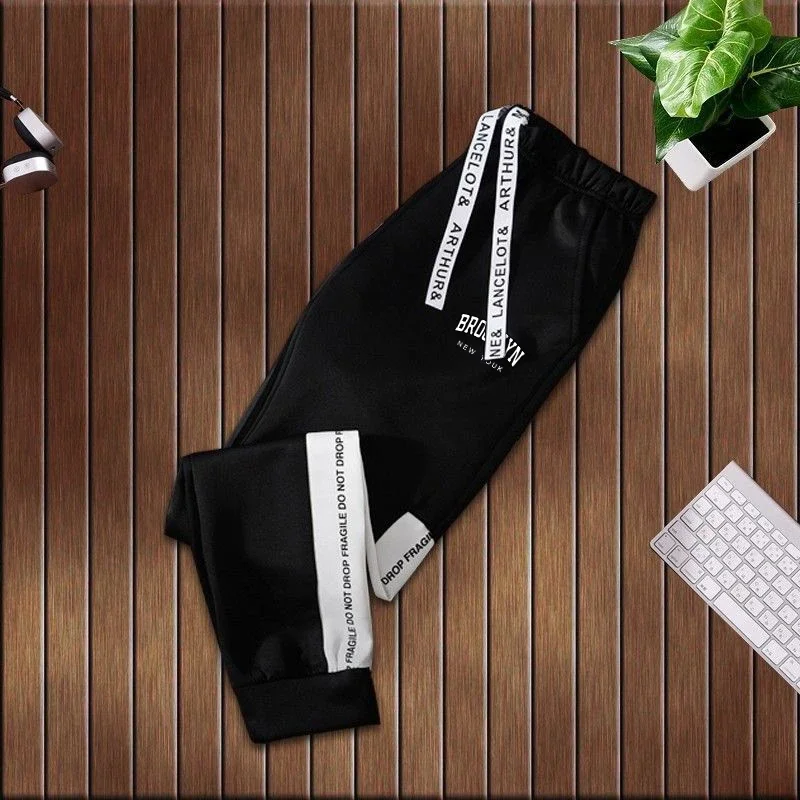 Mens Tracksuit Casual Classic Black White Hooded Sweatshirt Sweatpants Jogging High Quality Fashion Print Versatile Tops Pants