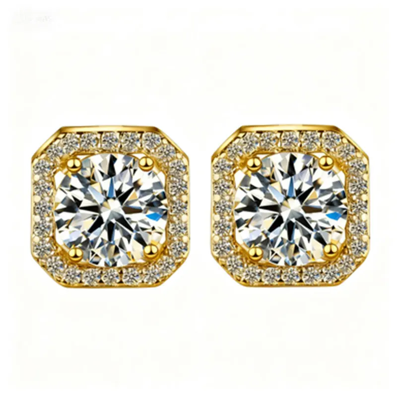 

Серьги и гвоздики Mozonite, 2 карата для женщин/мужчин, серебро 925 пробы с покрытием из белого золота 18 карат, гипоаллергенная, бабочка