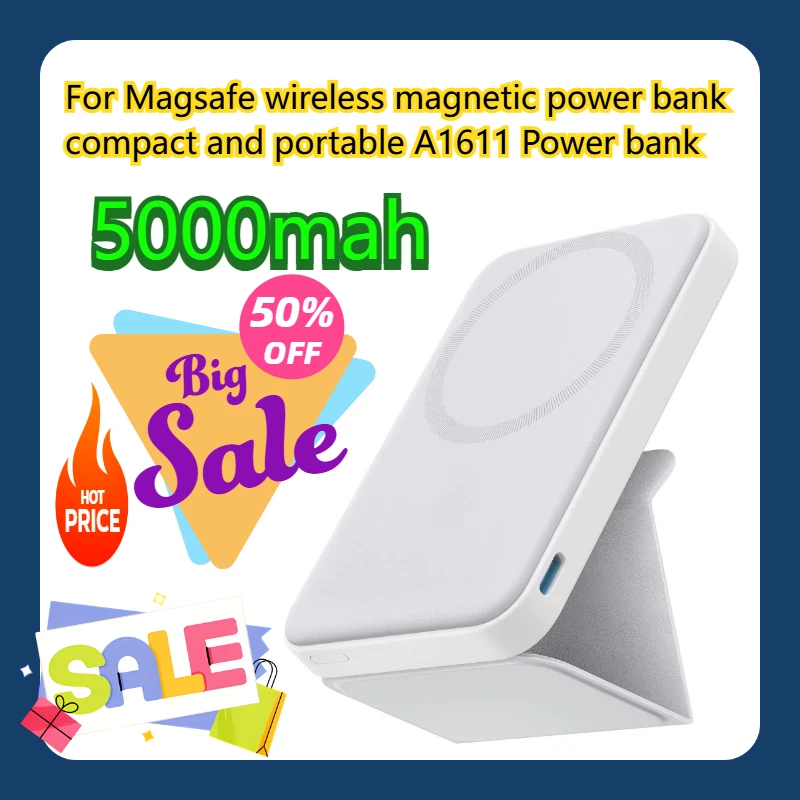 

For Magsafe wireless magnetic power bank compact and portable 5000mah A1611 Power bank