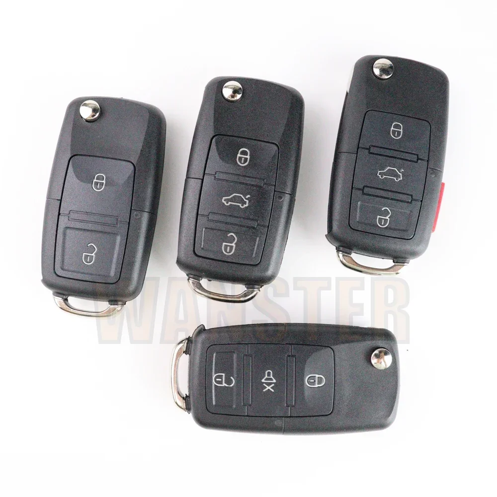 สําหรับ Volkswagen VW POLO Passat B5 B6 Tiguan Golf MK4 ที่นั่ง Skoda EOS Scirocco กุญแจรถ FOB กรณี SHELL