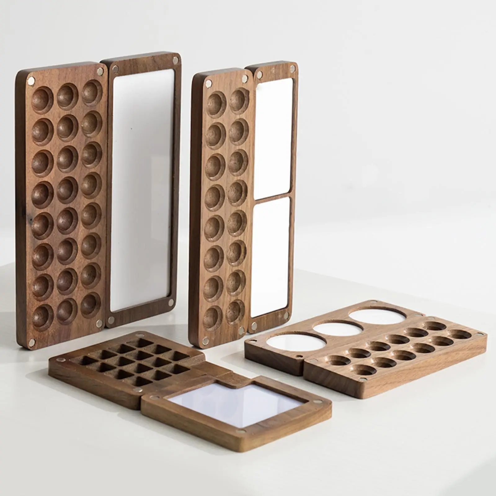 

Empty Palette Wooden Paint Box Travel Paint Case Paint Container Artist Paint Pallet Wood Palette Tray Oil Painting Supplies