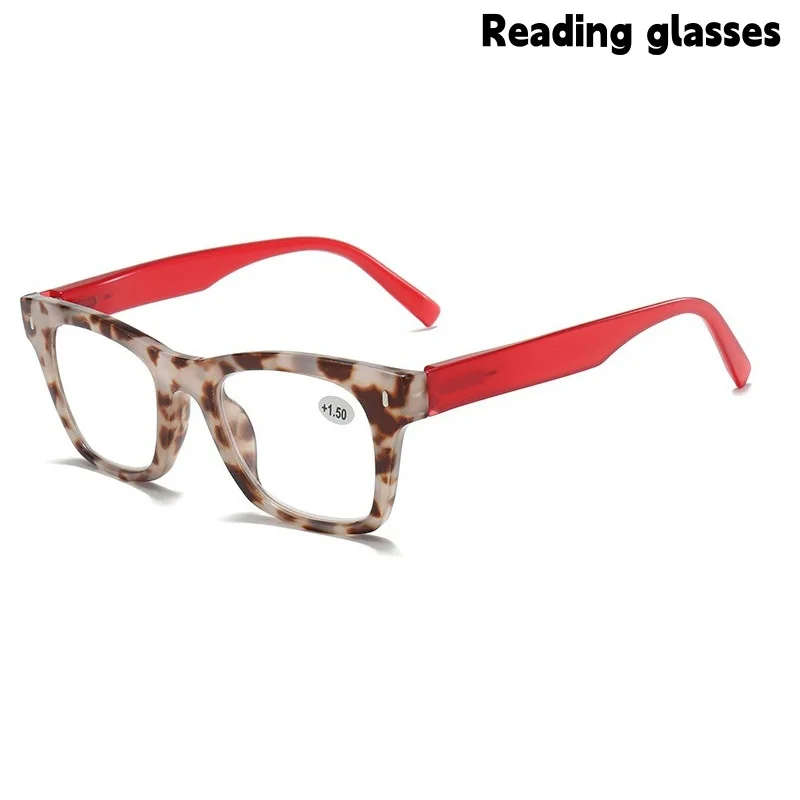 Square Large Frame European and American Style Reading Glasses for Men and Women, Middle-Aged and Elderly People