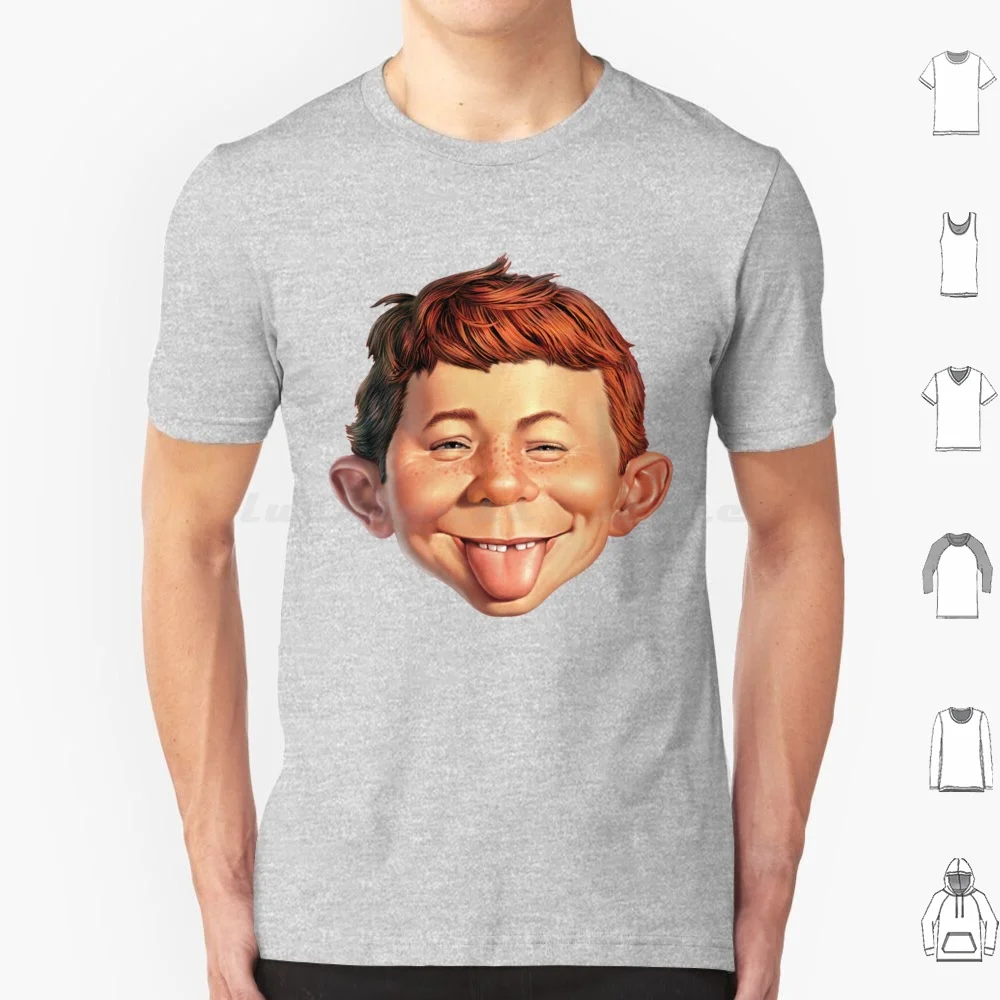 Alfred Neuman Funny Face T Shirt Cotton Men Women DIY Print Alfred Neuman Mad Magazine Funny Trending What Me Worry Worry Meme