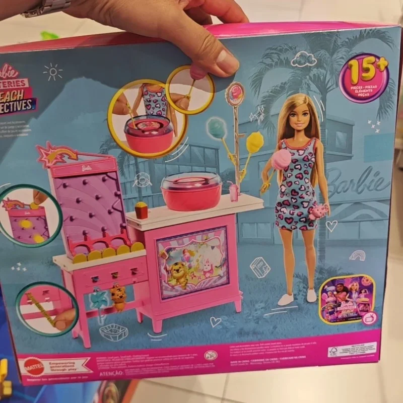 ألعاب دمية باربي حلوى القطن ورشة عمل إبداعية مجموعات الالعاب ألعاب منزلية دمية الأميرة فتاة أطفال لعب الأطفال هدية عيد ميلاد #3