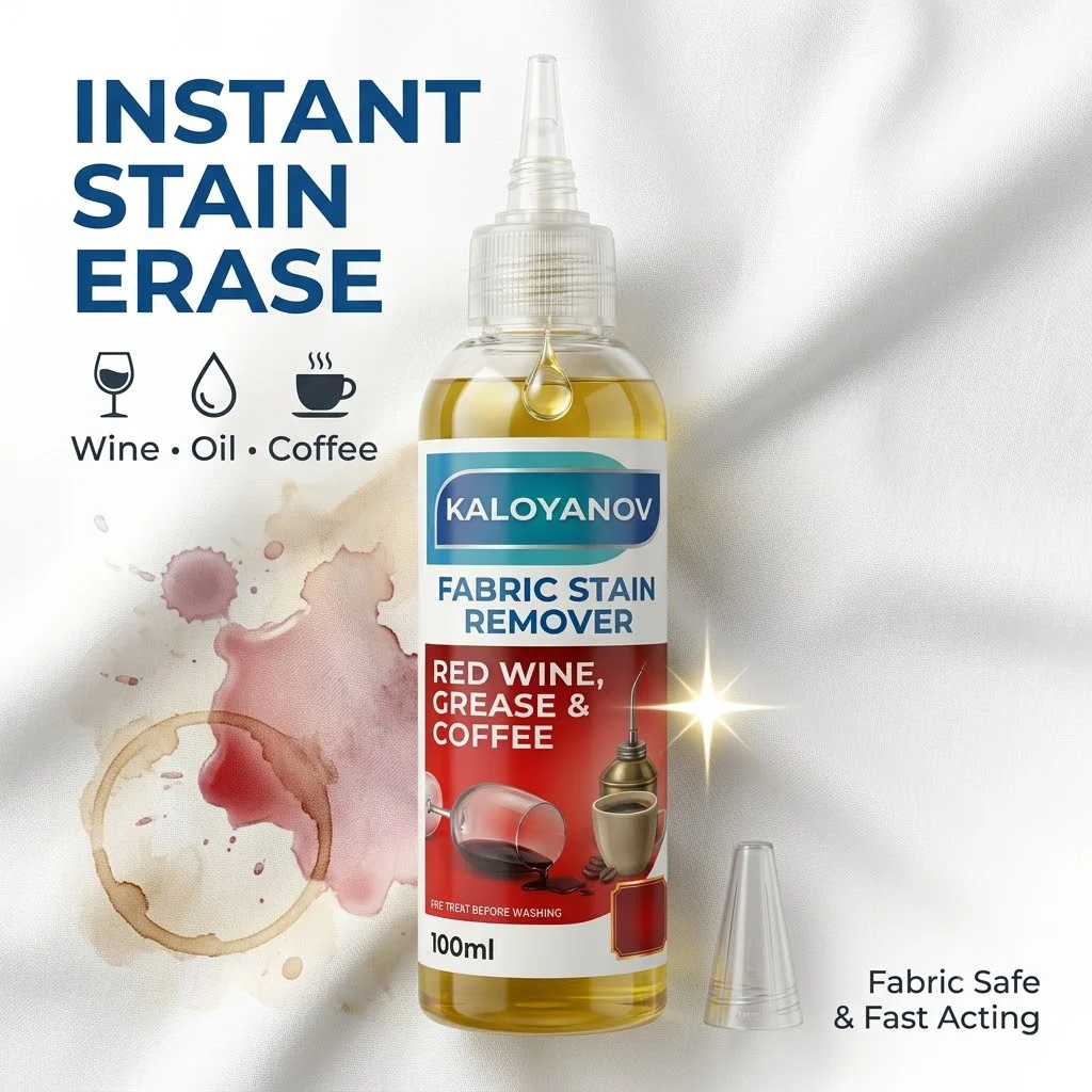 Emergency Fabric Stain Remover for Red Wine Coffee Grease Spot Cleaner Fast Acting Travel Size Clothes Care Liquid Solution