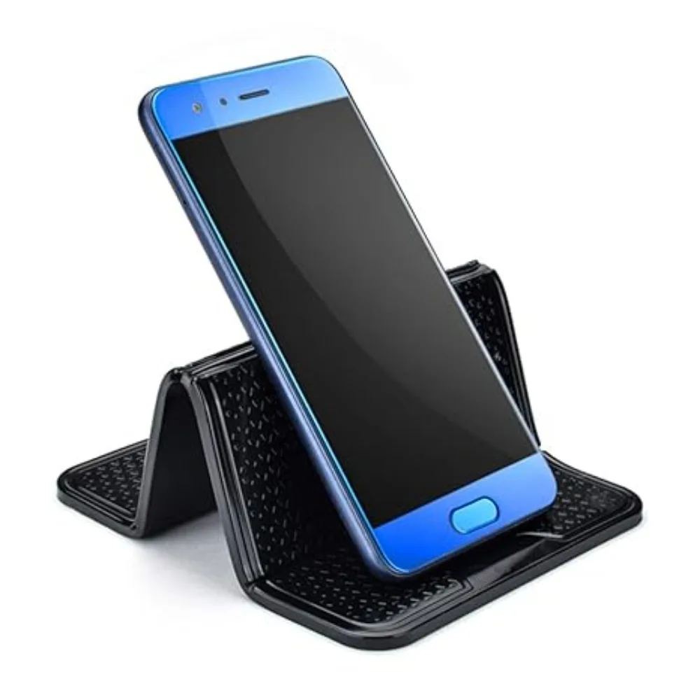 Car Silicone Anti Slip Mats Adhesive Foldable High Temperature Washable Dashboard Gel Sticky Storage Pads for Electronics Phone