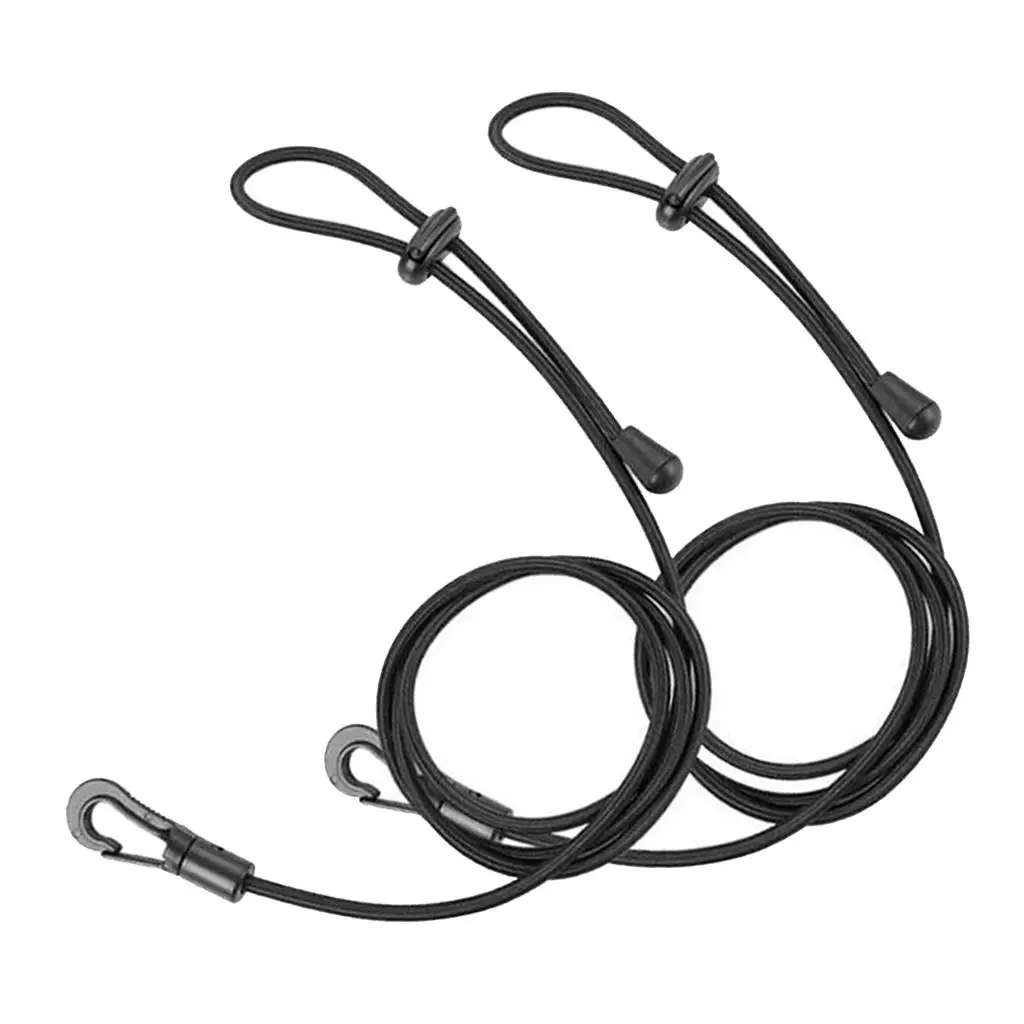 Juego de 2 cordones de correa de remo ajustables para kayak, tabla de canoa de seguridad