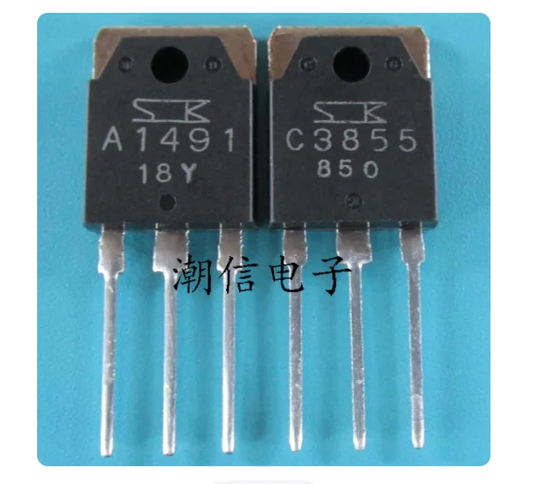 Free Shipping 1pairs(2pcs)   Transistor A1491 & C3855 2SA1491 & 2SC3855