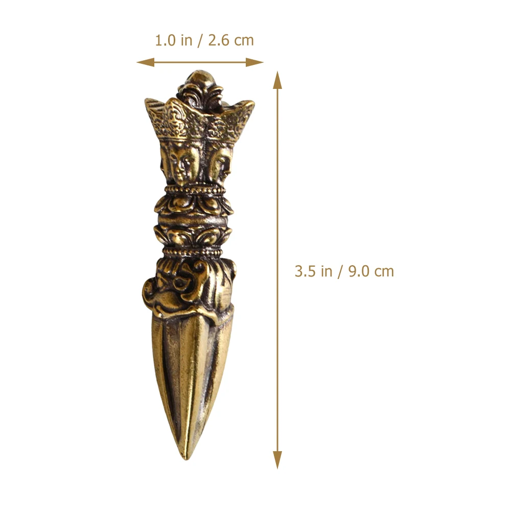 

Vajra Pestle Style Home Decor Desktop Ornament Premium Brass Desktop Adorn Brass Artware Unique Household Decor