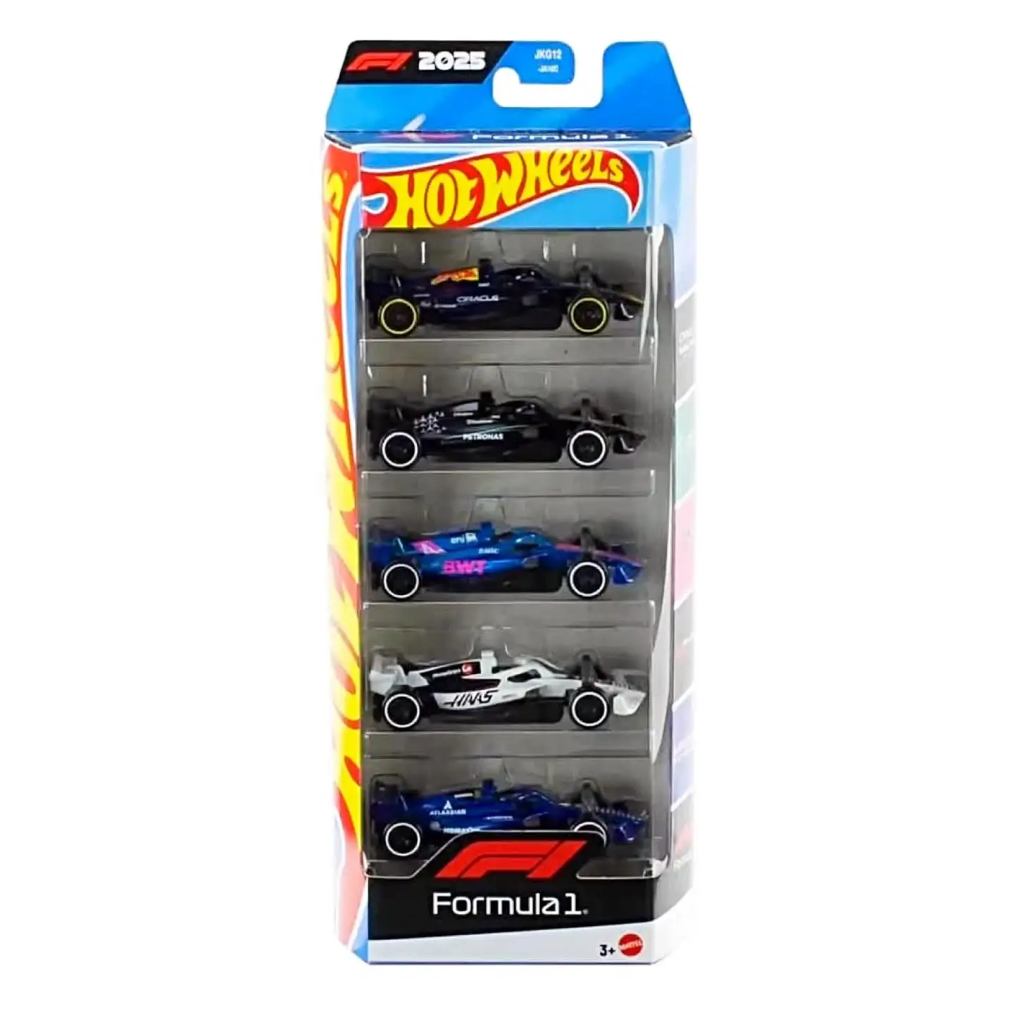 

Hot Wheels Cars F1 5 CARS AMG PETRONAS FORMULA ONE TEAM 1/64 Metal Diecast Model Collection Toy Vehicles JLN11