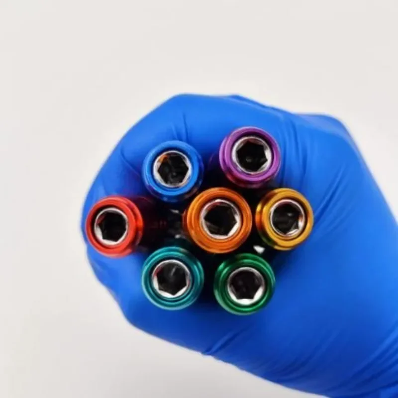 HANPU  Colourful Keychain Receiver Set 7PCS Portable Screw Pendant A Must-Have Power Tool Accessories