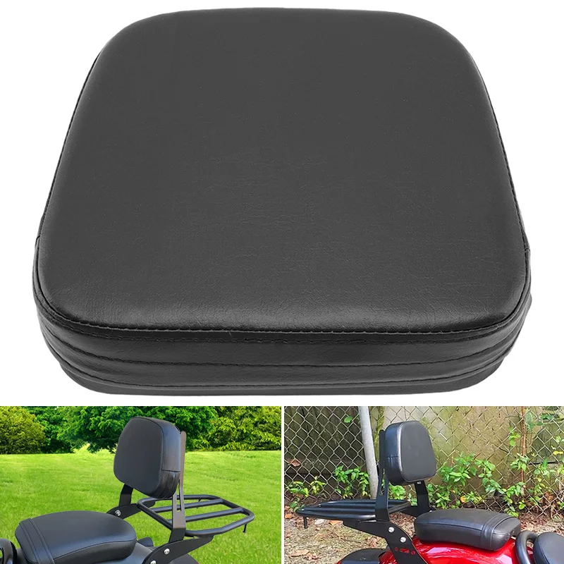 

Motorcycle Backrest Rear Passenger Sissy Bar Cushion Pad Motocross Accessories For Harley Honda Yamaha Suzuki Kawasaki Universal