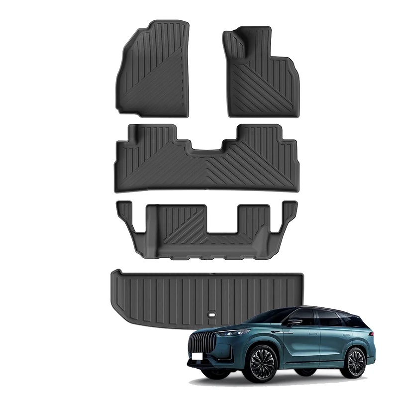 

Для Volvo EX90 2026: Всепогодный противоскользящий коврик из TPE для багажника, защита от грязи, подкладка для грузового отсека