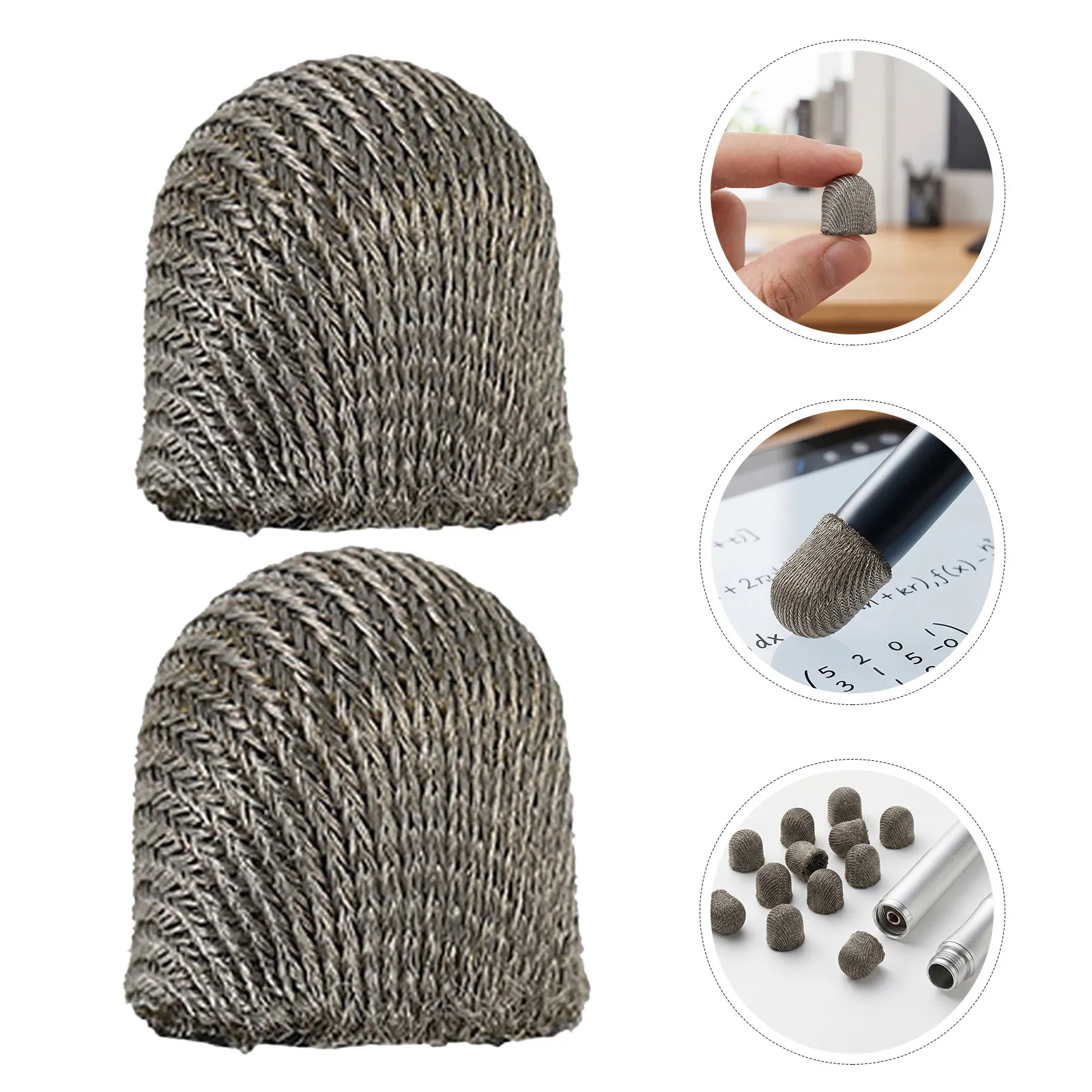 24Pcs Capacitive Stylus Pen Replacement Tips Fiber Mesh High Sensitivity Scratch Resistant for Drawing Note Taking Tablet Laptop