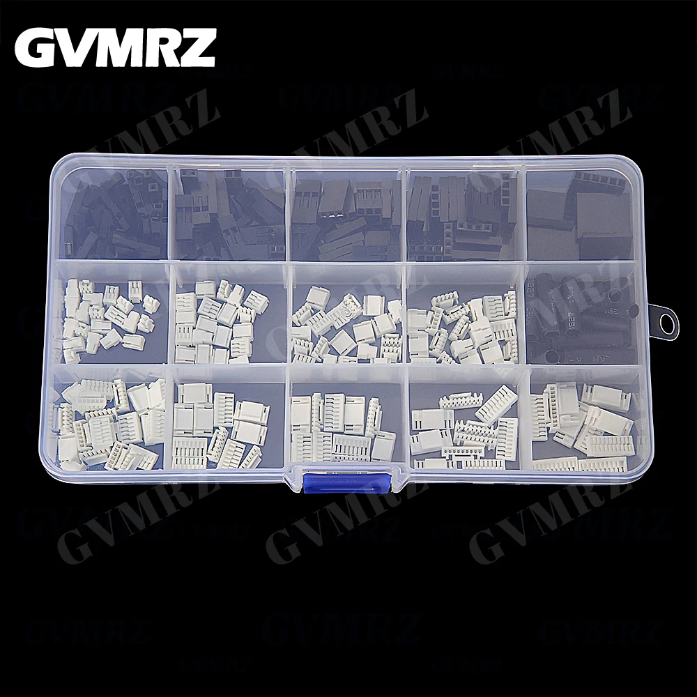 GH1.25MM Male Rubber Shell Plug with Clip Dupont Shell Crimp Cable with Terminal Wire Assembly Boxed 2P 3P 4P 5P 6P