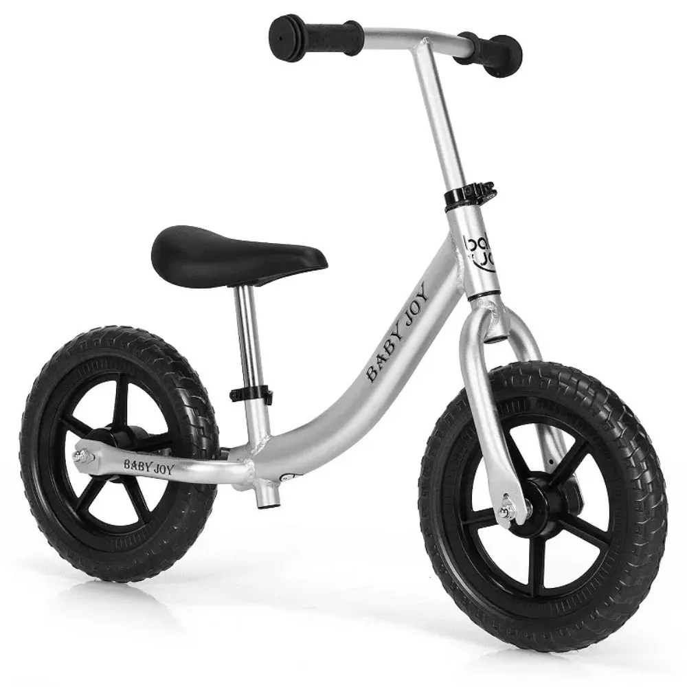 

Aluminum Adjustable No Pedal Balance Bike for Kids-Black