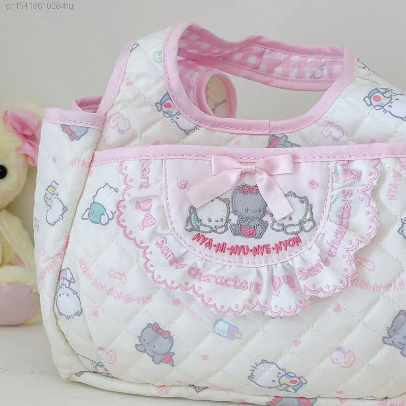 Simpatiche borse da viaggio Sanrio Borse firmate Kawaii Borsa da donna Tote Borsa a tracolla femminile Borsa da cartone animato Y2k Borsa per cosmetici Lady