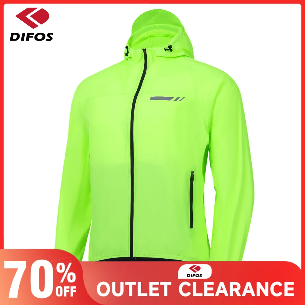 

Difos велосипедный дождевик мужской с длинным рукавом ветрозащитный MTB дорожная одежда для верховой езды анти-УФ быстросохнущая легкая велосипедная ветровка