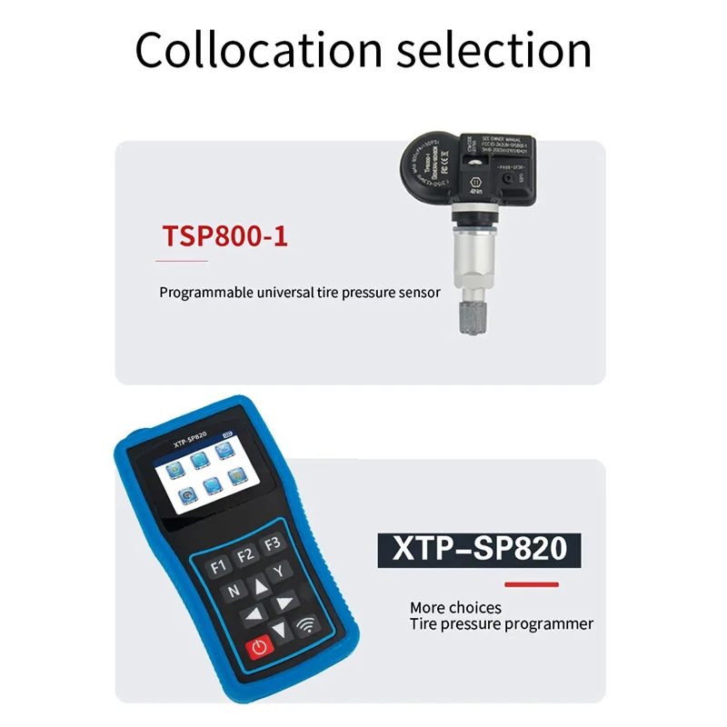 XTP-SP820 Universal Tire Pressure Programming Fault Diagnosis Instrument OBD Activation Match Reset Detection Tool