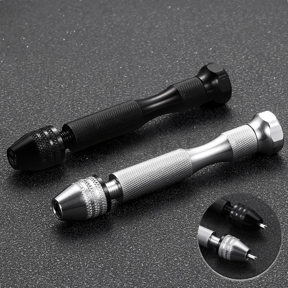 Drehbarer Schraubendreher mit Aluminiumlegierungs-Spindel, Handbohrfutter, Werkzeug für die Reparatur von Uhren, Uhrenmacherwerkzeug, Schmuckstanzwerkzeug, Handwerkzeuge – Detail 1