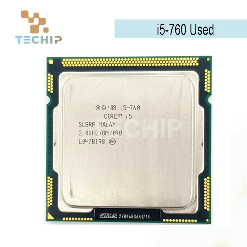 100% Original  Core i5-760 Processor 8M Cache 2.80 GHz LGA1156 Desktop CPU Processor