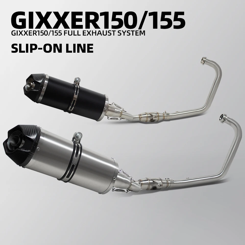 

GIXXER150 exhaust system For Suzuki GIXXER150 GIXXER155 SF150 SF155 GSX150F Motobike exhaust manifold Sport Touring moto muffler