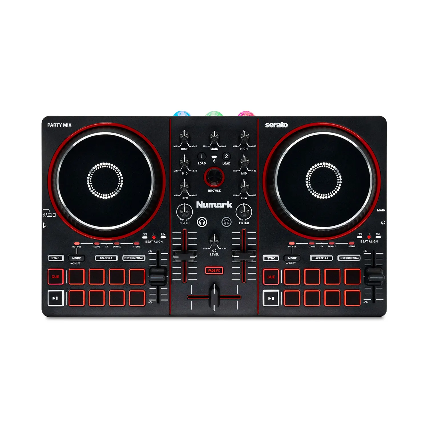 Numark/Luma PartyMix III 3 with its own light show Compact portable DJ controller Driver