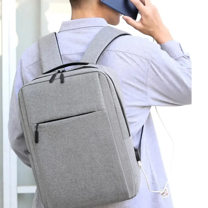 Versatile 15.6 Inches Laptop Backpack For Man Oxford Computer Bags Washable Business Backpacks USB Charging College School Bag