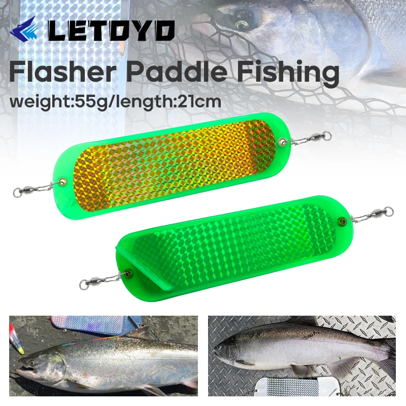Fishing Equipment Tools - LETOYO 8in/21cm Fishing Flasher Double Sided