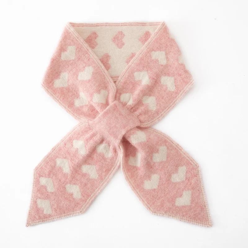 

Winter New Women's Scarf 100% Cashmere Knitted Scarf Soft Warm Hat Women's Fashion Casual Thick Neck Scarf Women