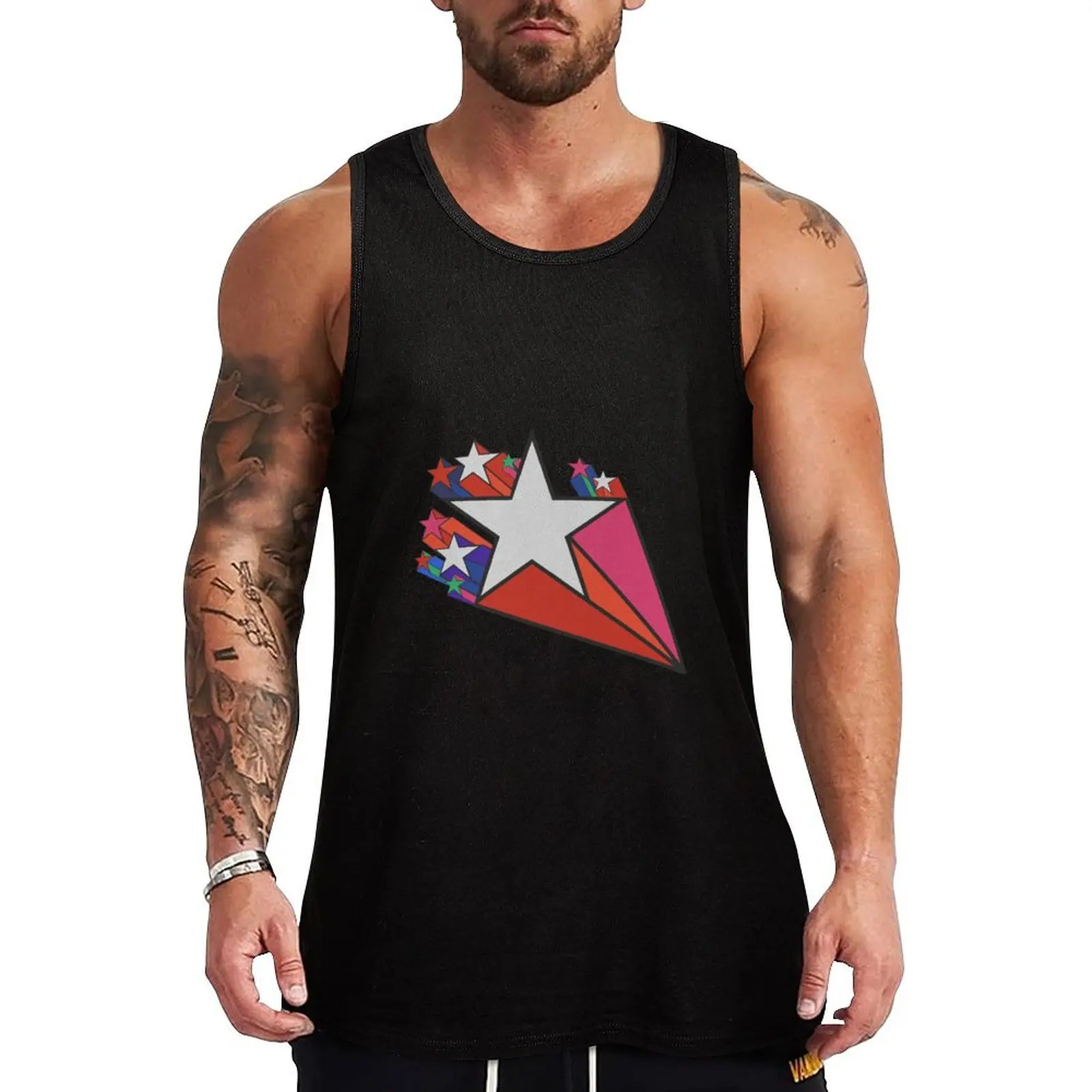 

shooting stars Tank Top singlet for men vest men bodybuilding fashion 2024 man