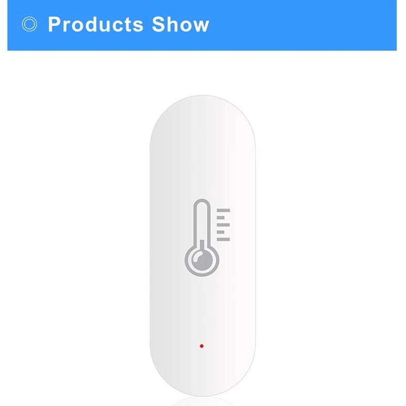Датчик температуры и влажности Tuya, Wi-Fi прибор для измерения температуры и влажности в доме, с управлением через приложение