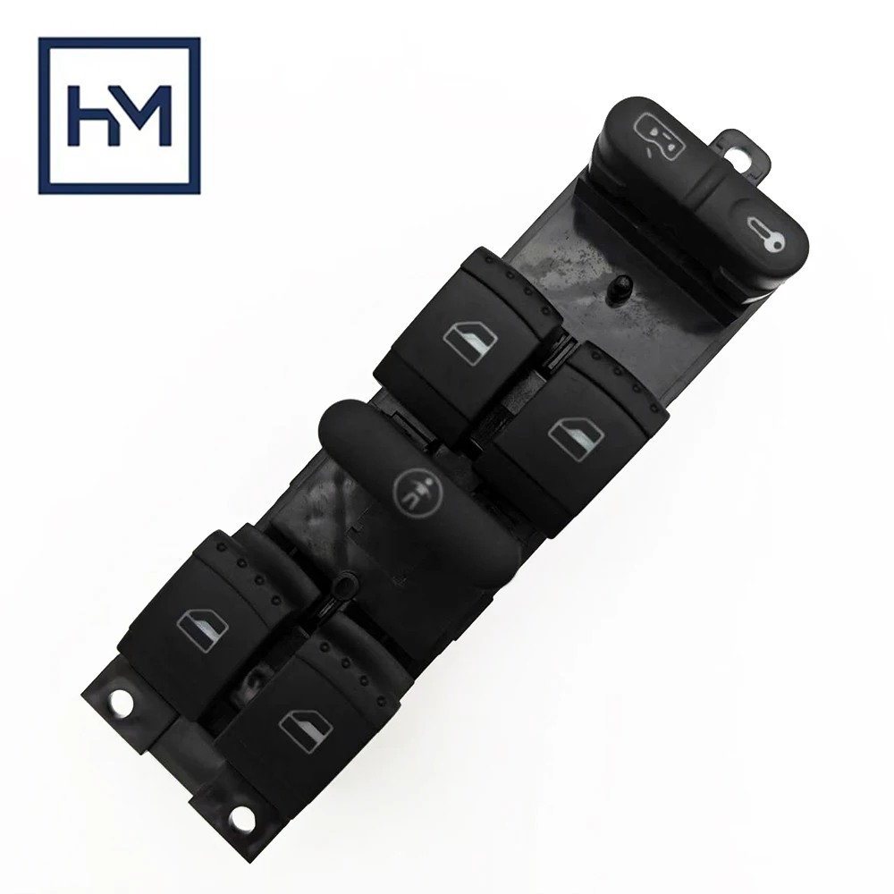 

Главный переключатель стеклоподъемника с зеленой подсветкой для VW Golf MK4/Bora Seat Leon/ Toledo Skoda Octavia OE 1J4959857A