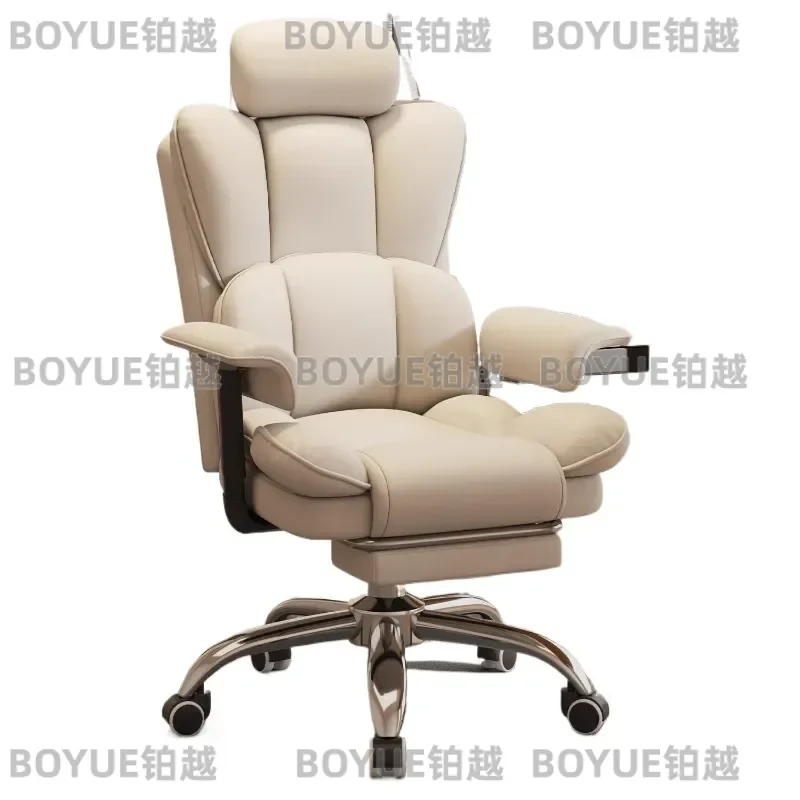 Luxury Ergonomic Office Chair High Back Executive Computer Seat Soft Padded Gaming Desk Chair for Home Work Comfortable