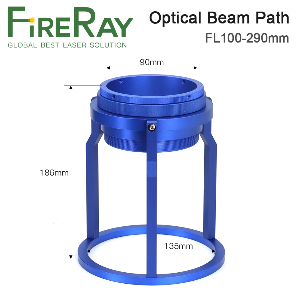 Lunghezza focale portatile 100-290mm del percorso leggero tenuto in mano del percorso del fascio ottico di Fireray per la sorgente Laser del Raycus IPG della testa dell'analizzatore di Galvo