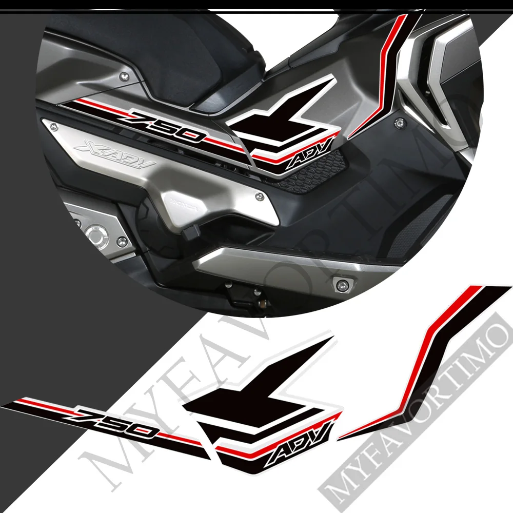 Motorcycle X ADV For HONDA XADV X-ADV 750 Side Panel Stickers Tank Pad Fuel Protector Fairing Emblem sticker windshield