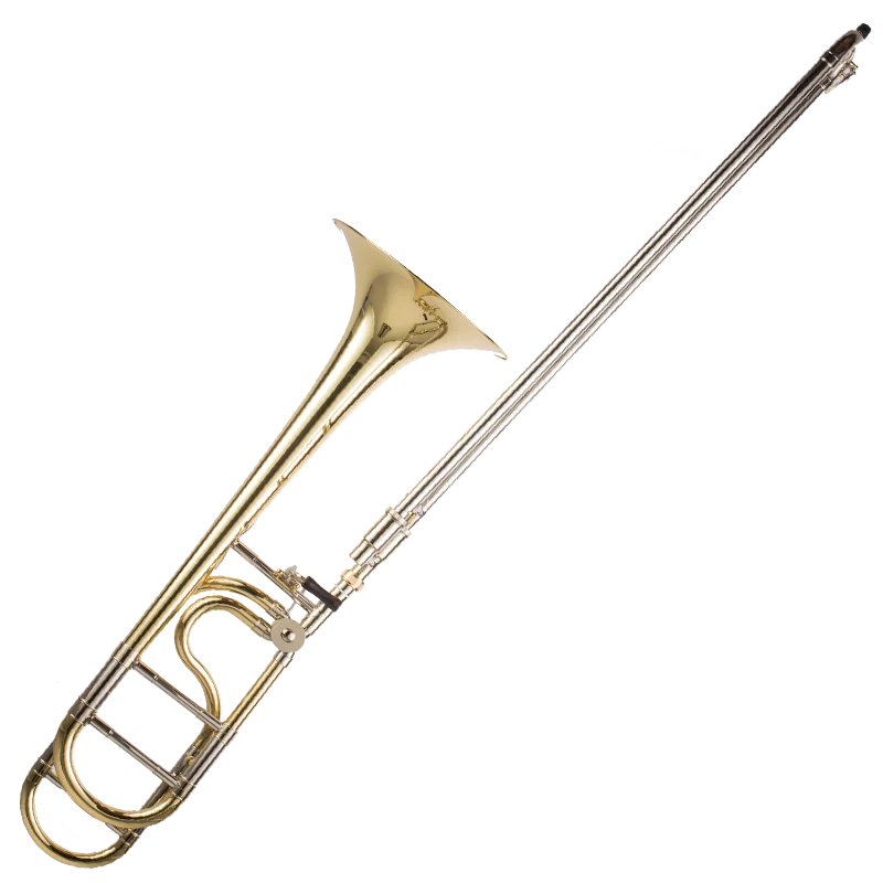 

Professional high quality gold sharped-tenor trombone