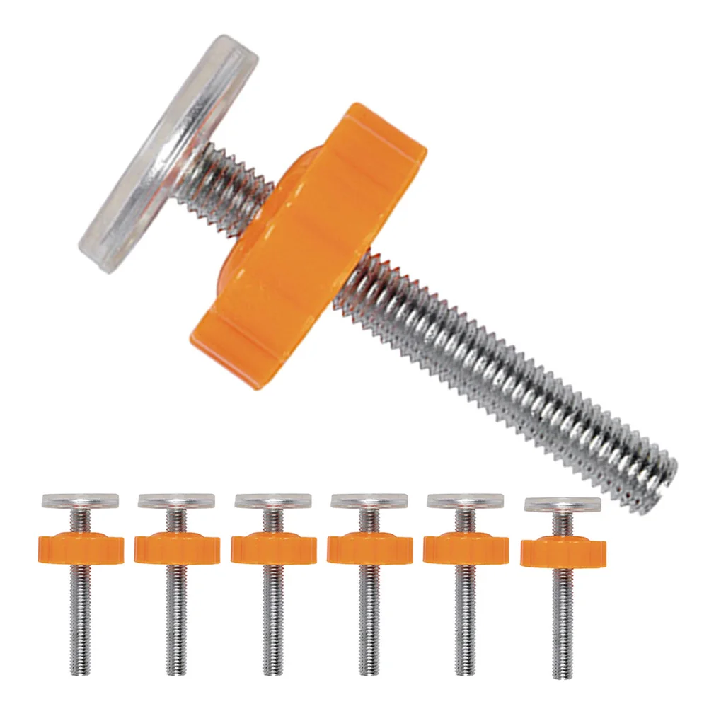 

7pcs Stair Guardrail Bolts Baby Gate Banister Mounting Kit Orange Adapter Threaded Spindle Rods Pressure Mounted Screws Safety
