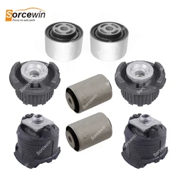 8Pcs For Mercedes Benz W204 W207 W212 W218 E200 GLK 350 Rear Subframe Bushing Carrier Suspension Mount A2043510842 A2043510442