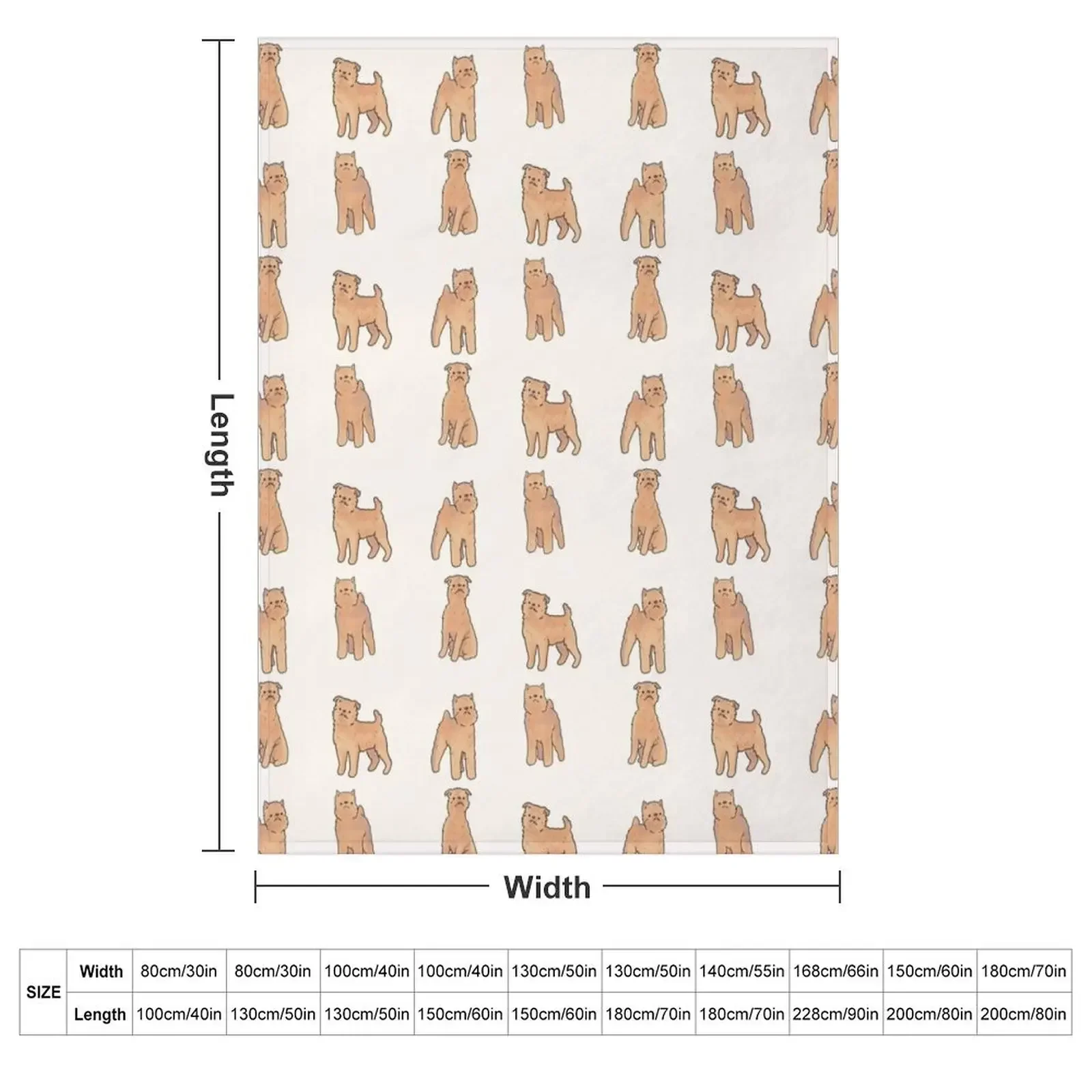 brussels griffon dog pack Throw Blanket Decorative Beds Furrys Decorative Sofa Quilt Blankets
