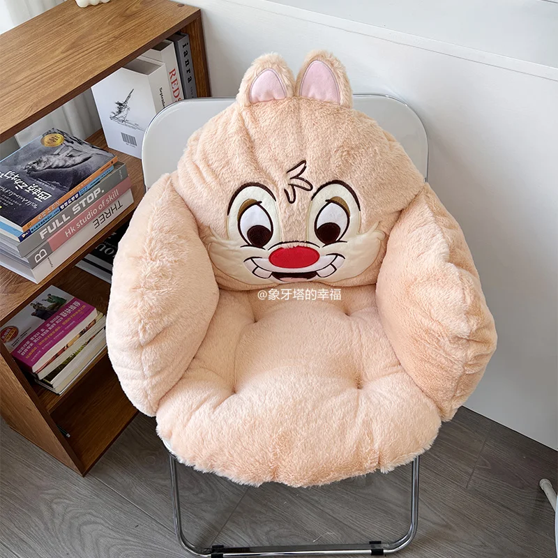 Disney Stitch Angel Chipmunk Plush Cushion Comfortable Cartoon Sitting Stuffed Seat Cushion For Chair Floor Warm Butt Home Decor