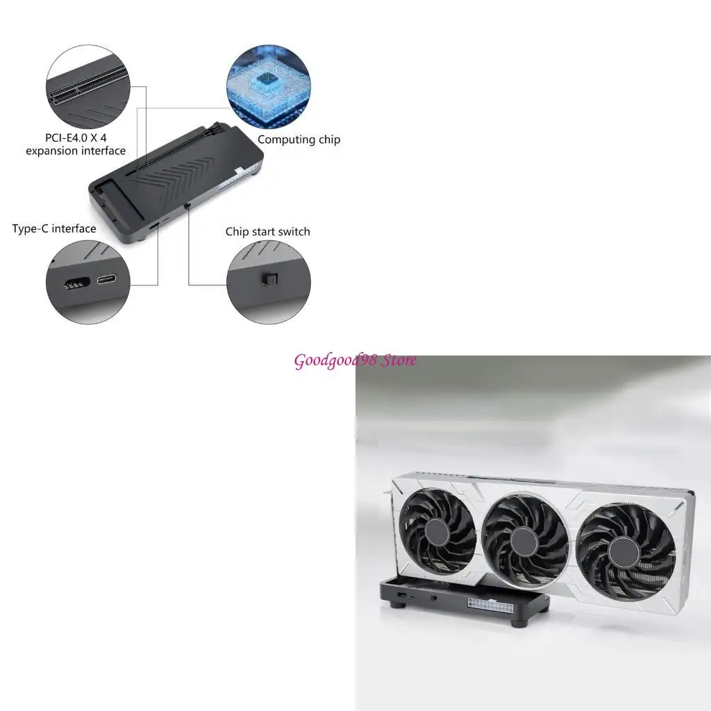 40Gbps Efficient USB4.0 Type C External GPU Dock Station Support RTX3060 GTX1060 